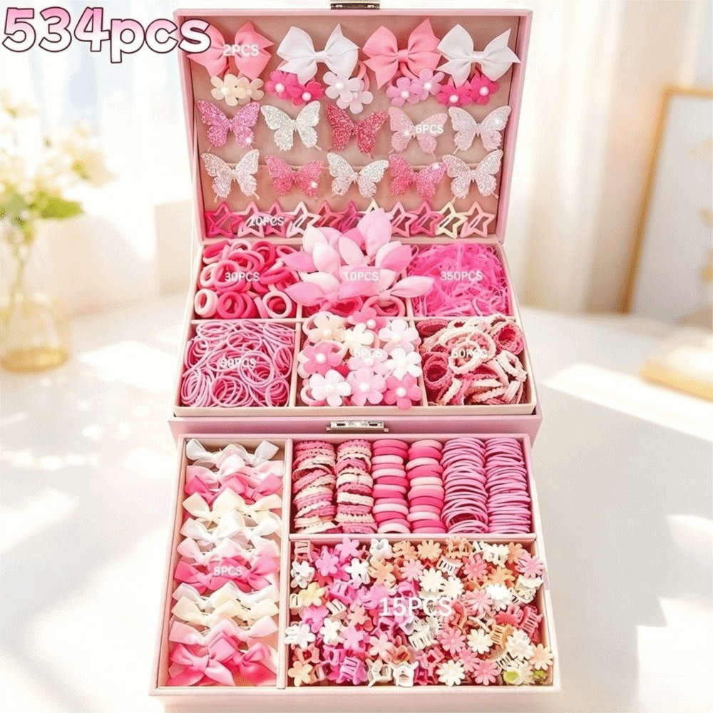 Tie Clip Set - Nouvel ensemble d'accessoires capillaires élastiques pour