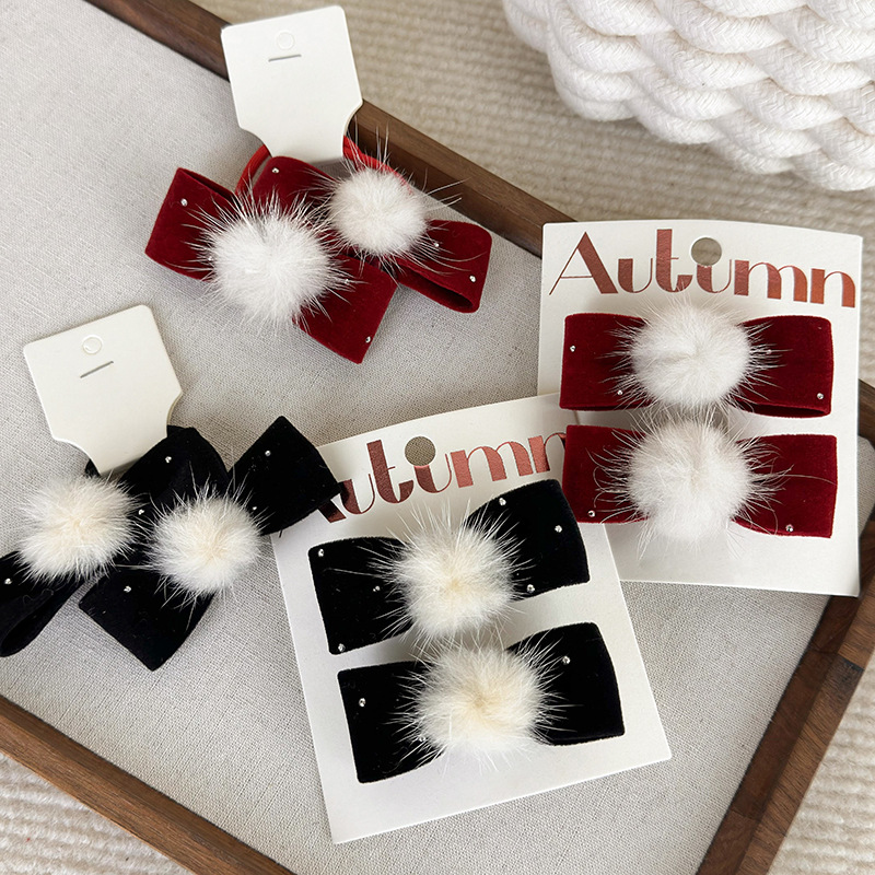 Tie Clip Set - Ensemble d'épingles à cheveux en velours