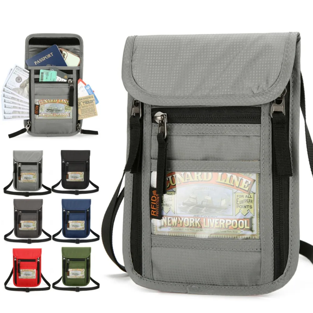 Travel Organizer Men - Portefeuille de voyage anti-RFID pour le