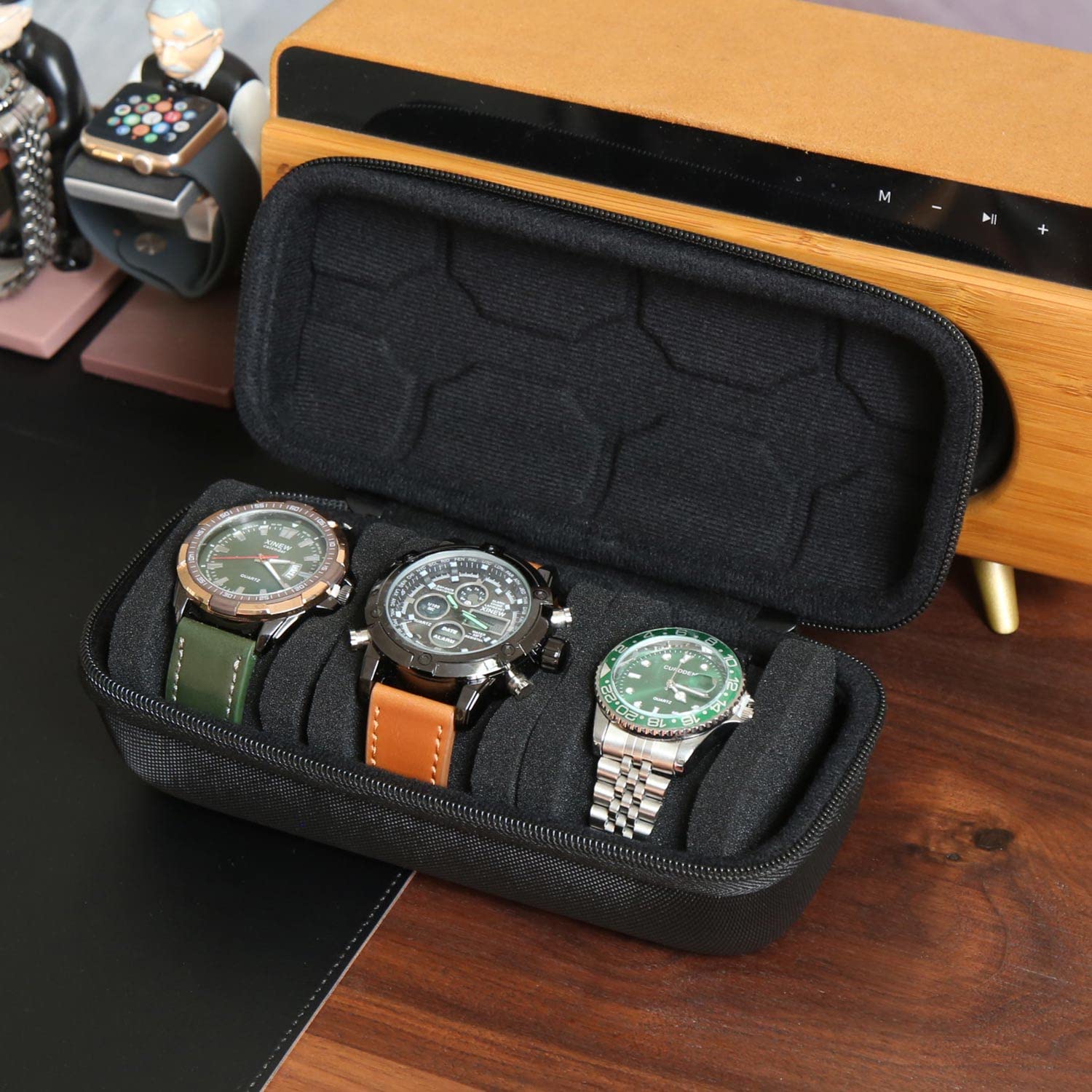 Travel Organizer Men - Organisateur de boîte de montre pour