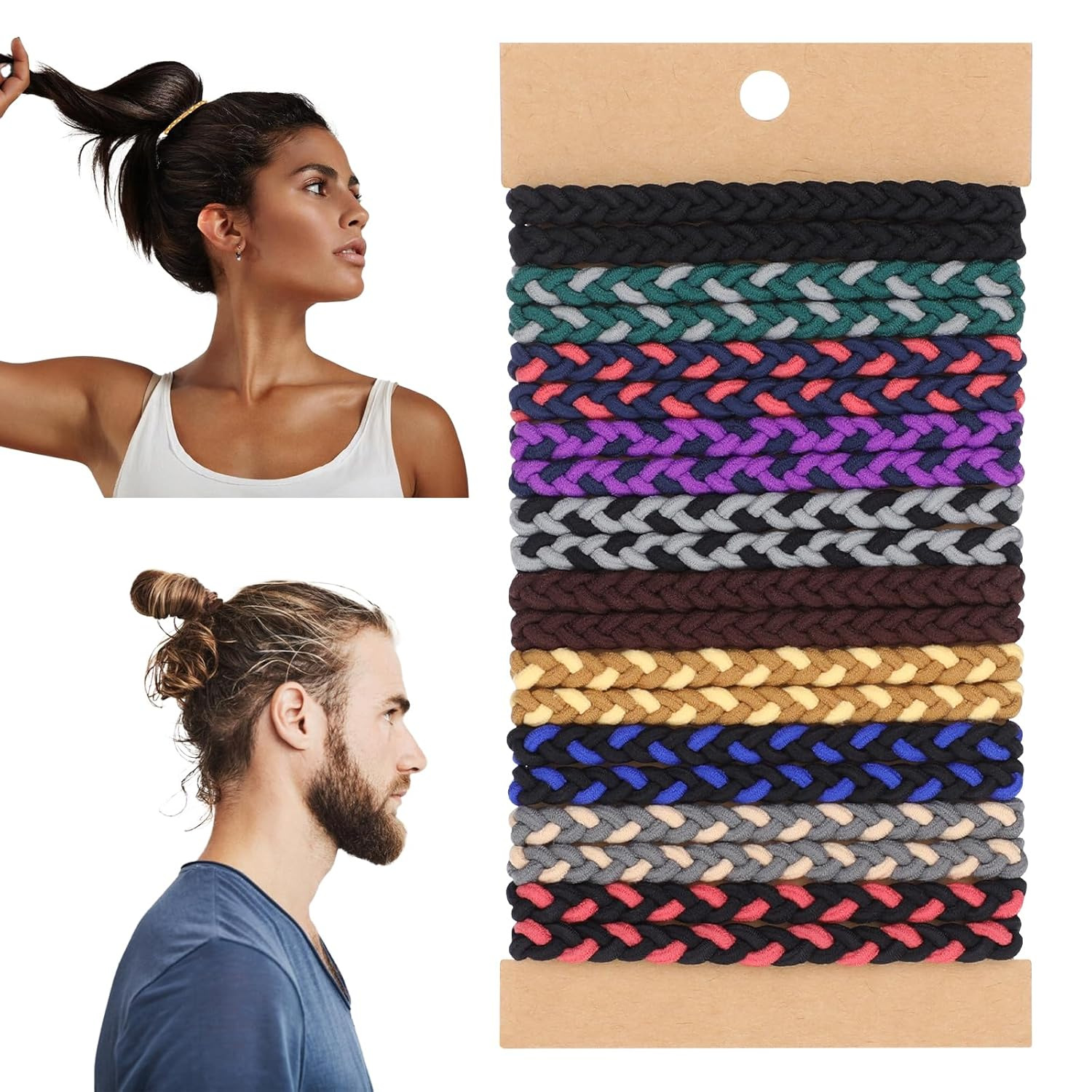 Men'S Accessories Holder - 10 pièces Élastiques à cheveux style