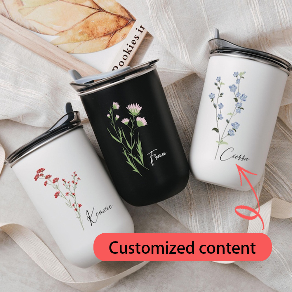 Flask Stainless Steel - Tasse en acier inoxydable à motif