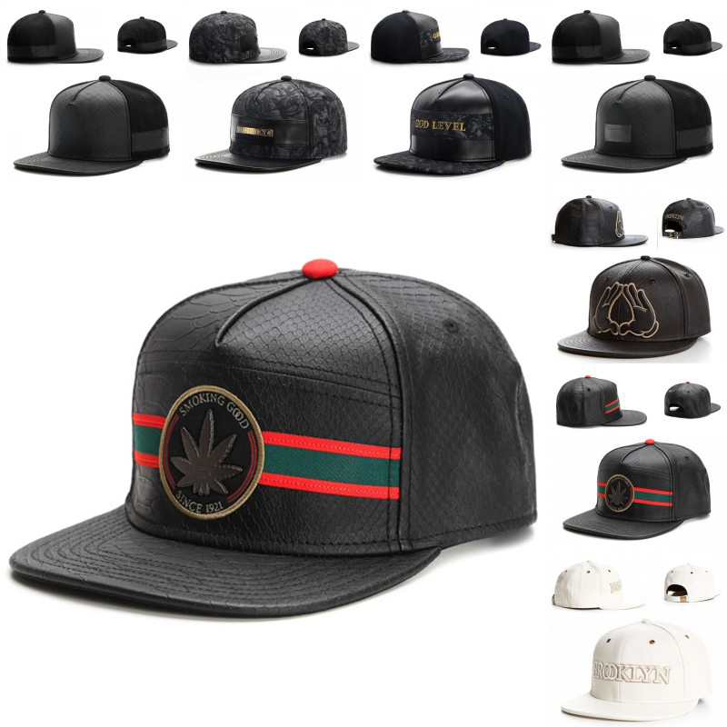 Men Accessories Brand - Casquette en cuir de marque Fashio