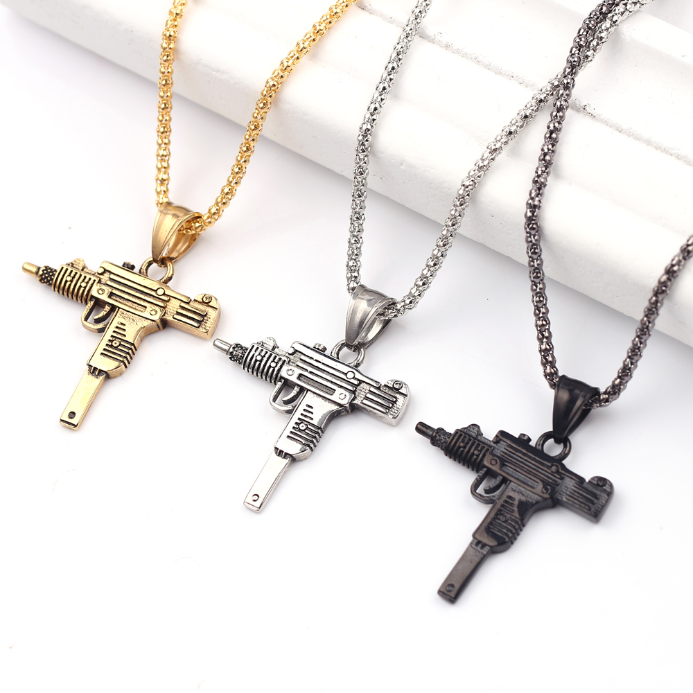 Pendentif Collier Pistolet Mit - Men Accessories Necklace avis et prix