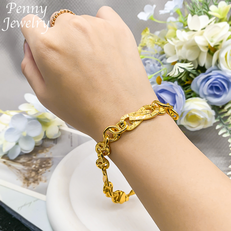 Ensemble de bijoux plaqué or 2 - Men'S Accessories Dubai avis et prix