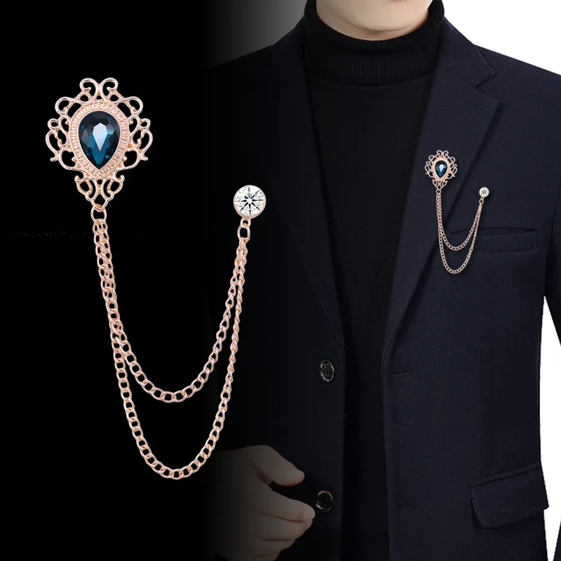 Épingle à revers en cristal st - Men Accessories Fashion avis et prix
