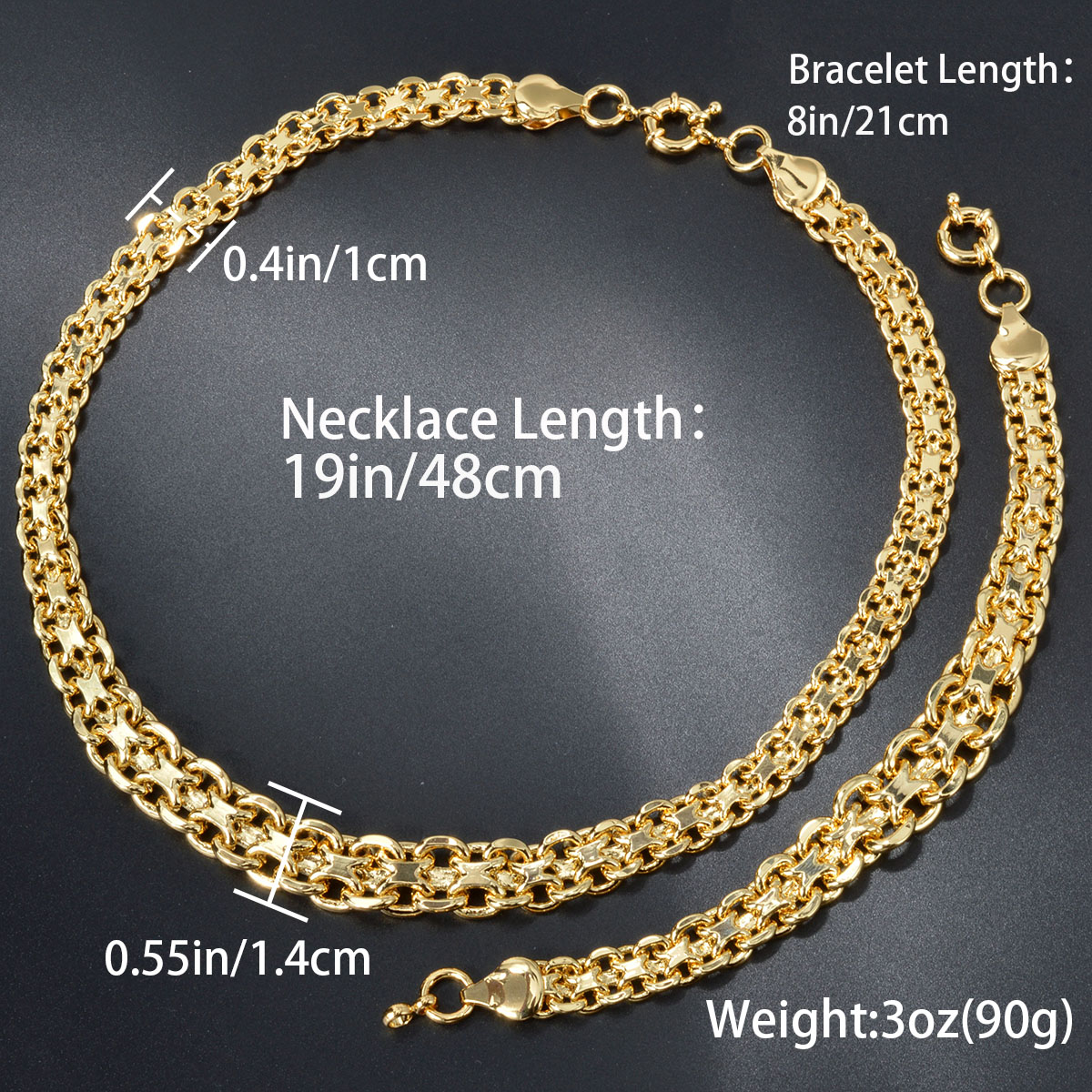 Sunny luxe 18k plaqué or géomé - Men'S Accessories Dubai avis et prix