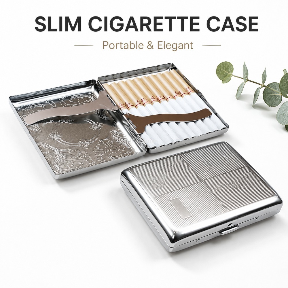 Boîte à cigarettes en acier in - Men'S Accessories Holder avis et prix