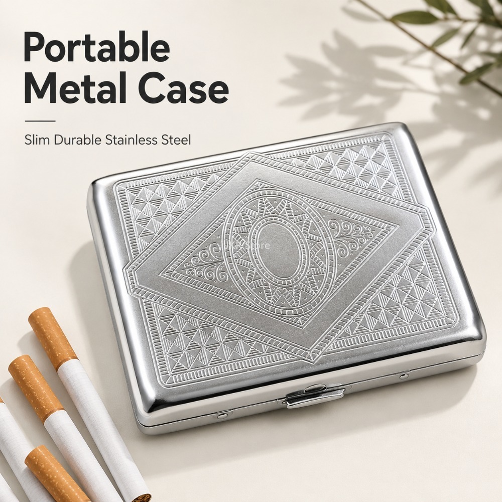 Boîte à cigarettes en acier in - Men'S Accessories Holder avis et prix