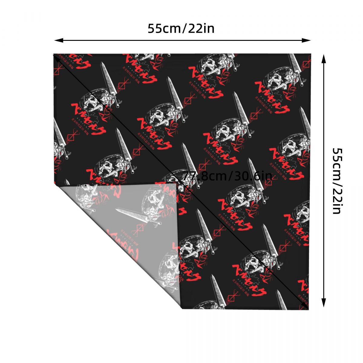 Bandana carrée 55 cm B-Berserk - Men Accessories Brand avis et prix