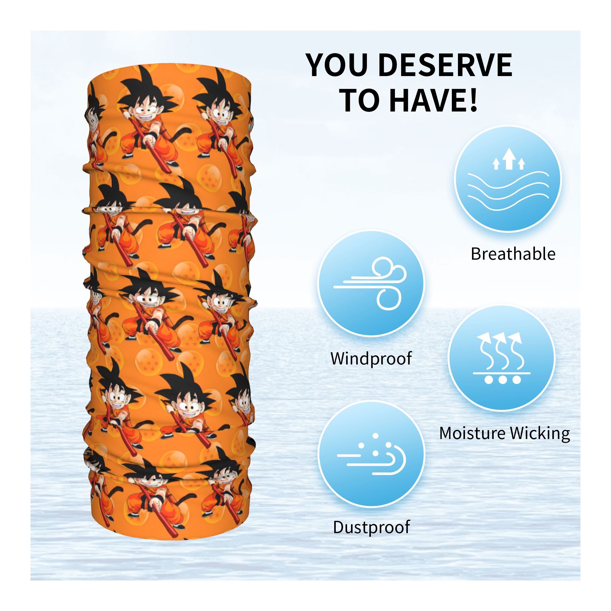 Cache-cou personnalisé Goku An - Men Accessories For Neck avis et prix
