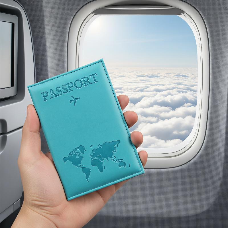 Porte-passeport en cuir PU, or - Travel Organizer Men avis et prix