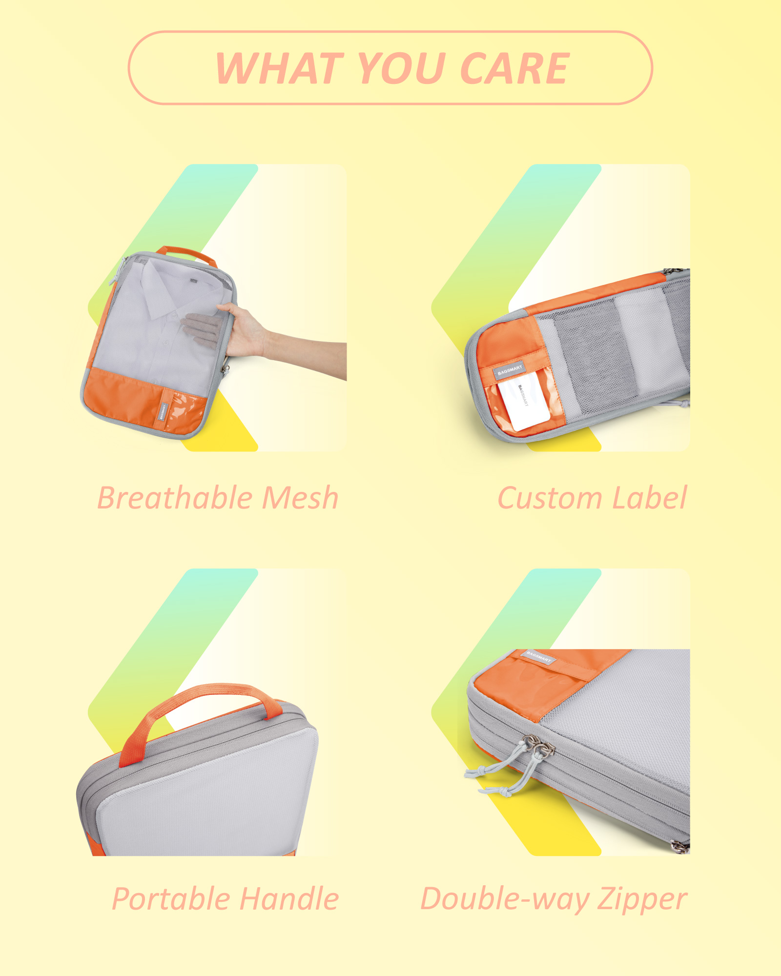 BAGSMART-Cubes d'emballage de  - Travel Organizer Men avis et prix
