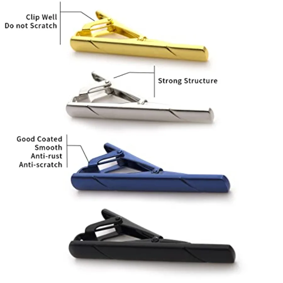 Lot de 4 pinces à cravate pour - Men Accessories Fashion avis et prix